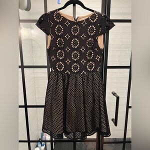 Alice + Olivia cocktail dress with beading and cutouts